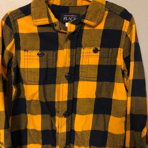 The Children’s Place plaid button down shirt size 4t - Picture 2 of 7